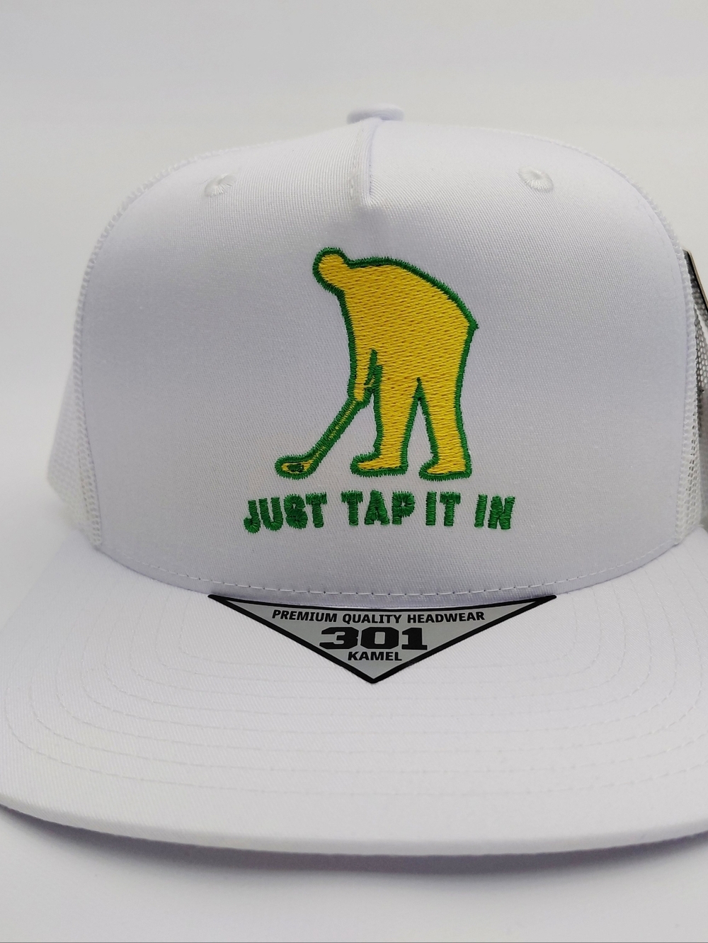 Waterbury Open '96 Happy Gilmore Golf Golfing Flat Bill Hat Just Tap It In